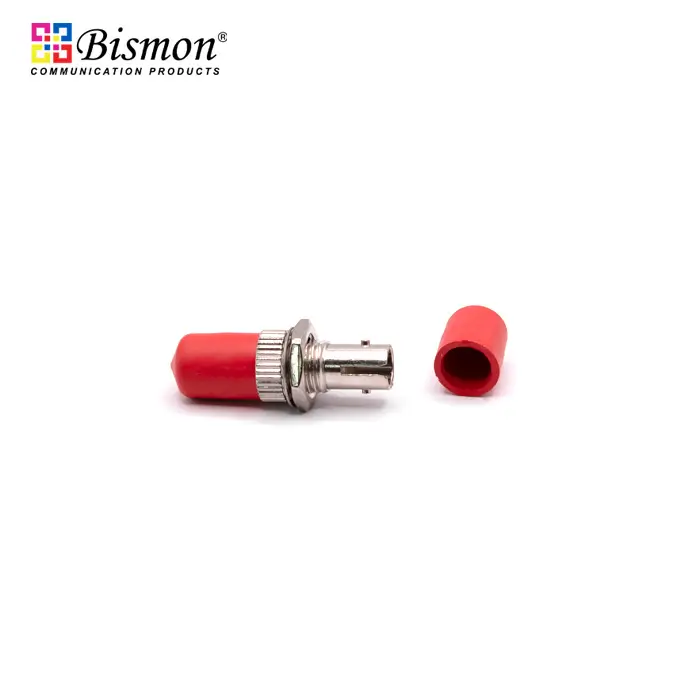 ST-Adaptor MM  Simplex Metal Housing, Phos.Bronze,Threaded Type